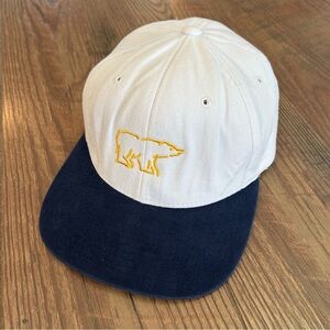 Nicklaus Headwear Bear Hat White Navy Blue Yellow OS